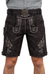 Black Real Leather Oktoberfest Shorts withwithout Suspenders