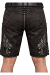 Black Real Leather Oktoberfest Shorts withwithout Suspenders