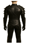 Black real Leather Warrior Armor Costume – Medieval Gothic Steampunk Outfit