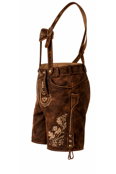 Chocolate Brown Real Leather Oktoberfest Shorts with/without Suspenders Chocolate Brown Real Leather Oktoberfest Shorts with/without Suspenders
