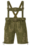 Green Real Leather Oktoberfest Shorts with/without Suspenders Green Real Leather Oktoberfest Shorts with/without Suspenders