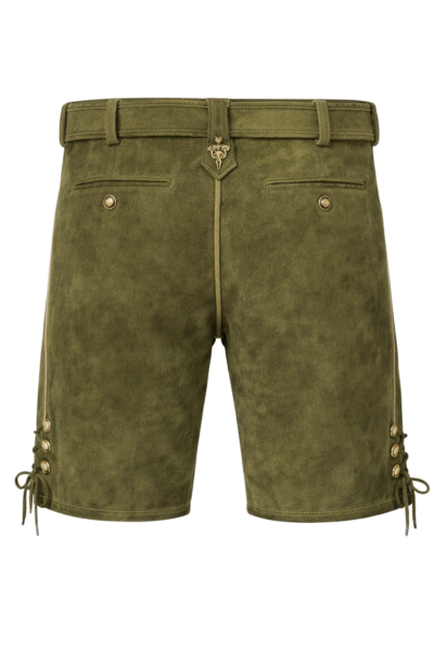 Green Real Leather Oktoberfest Shorts with/without Suspenders Green Real Leather Oktoberfest Shorts with/without Suspenders