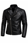 Men’s Black Genuine Real Leather Biker Jacket Men’s Black Genuine Real Leather Biker Jacket