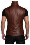 Men’s Brown Real Leather Vest