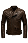 Men’s Dark Brown Real Leather Jacket Men’s Dark Brown Real Leather Jacket