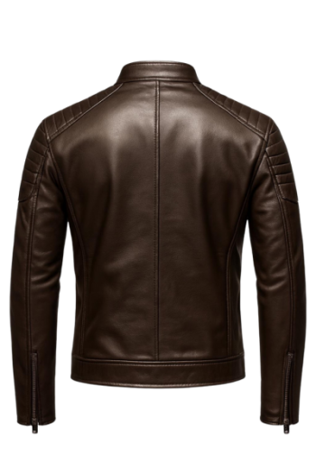 Men’s Dark Brown Real Leather Jacket Men’s Dark Brown Real Leather Jacket