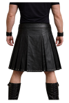 Men’s Leather Kilt with Pockets