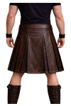 Men’s Leather Kilt with Pockets