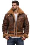 Men's Real Leather Aviator Jacket Men's Real Leather Aviator Jacket