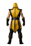 Men’s Yellow Black Real Leather Ninja Warrior Costume