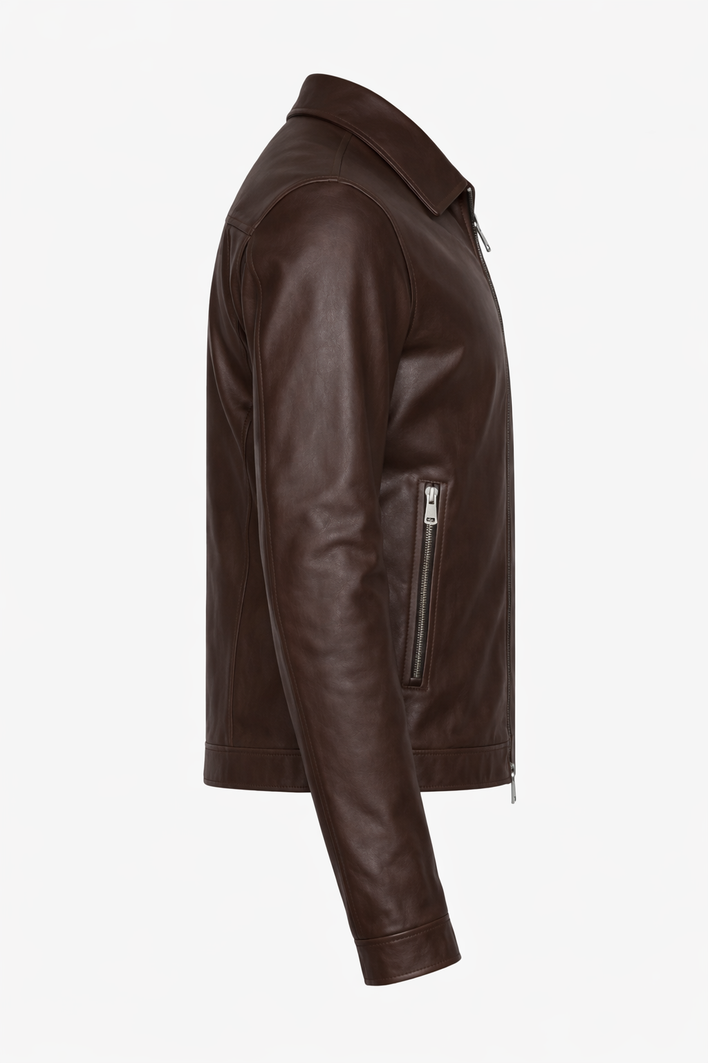 Men’s Dark Brown Real Leather Jacket | Classic Zip-Up Genuine Leather Jacket for Men Men’s Dark Brown Real Leather Jacket | Classic Zip-Up Genuine Leather Jacket for Men