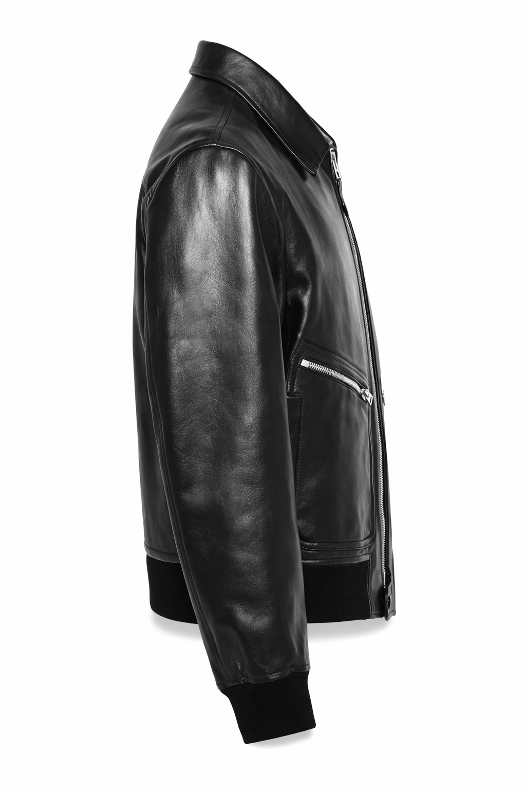 Men’s Black Bomber Leather Jacket | Real Leather Zip-Up Classic Jacket for Men Men’s Black Bomber Leather Jacket | Real Leather Zip-Up Classic Jacket for Men