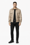 Men’s Luxury Beige Real Leather Jacket