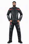 Men’s Premium Full Leather Motorcycle Riding Suit | Real Leather Jacket & Pants | Racing Style Outfit