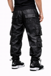 Men’s Black Leather Cargo Pants – Multi-Pocket Slim Fit Men’s Black Leather Cargo Pants – Multi-Pocket Slim Fit