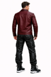 Men’s Maroon Leather Jacket