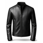 Men's Black Real Leather Biker Jacket – Slim Fit Classic Zip Jacket Men's Black Real Leather Biker Jacket – Slim Fit Classic Zip Jacket